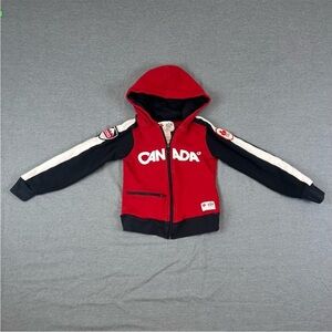 HBC Team Canada Kids Red and Black Hoodie
